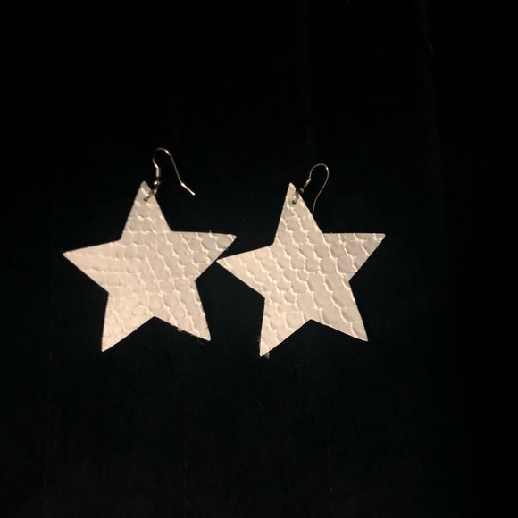 Jewelry - NWOT White star earrings